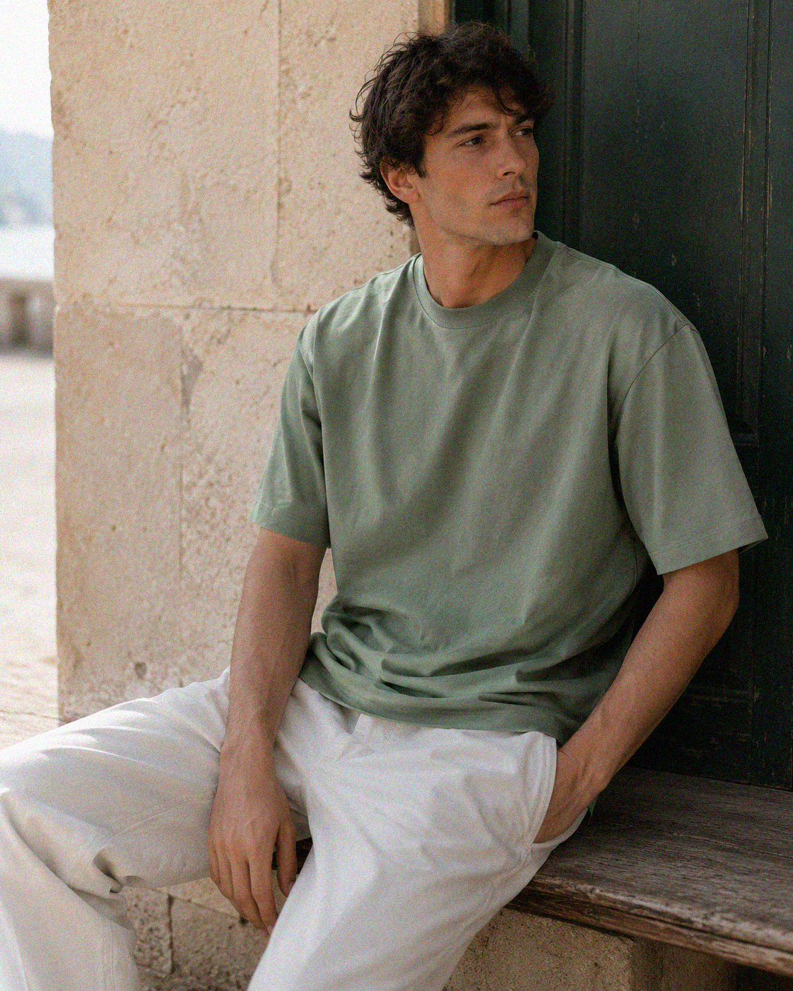 Basic Green Man Oversized T-shirt